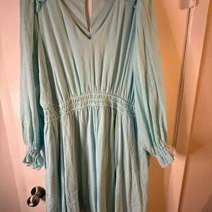 Torrid Sky Blue V-Neck Dress